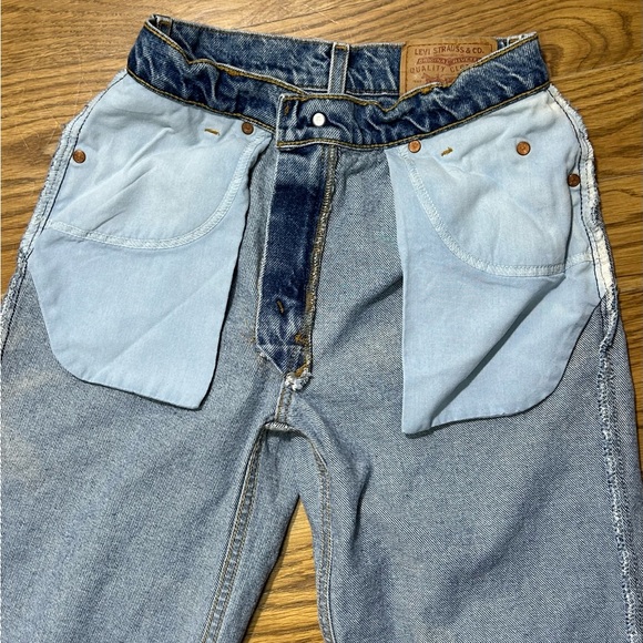 Vintage Levi’s 550 Relaxed Student Jeans High Rise Tapered 90s Y2K Red Blank Tab - Picture 11 of 11